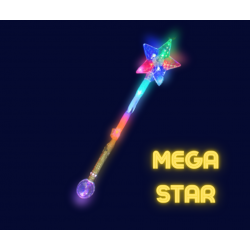 étoile lumineuse LED MEGA STAR. Baton lumineux led etoile